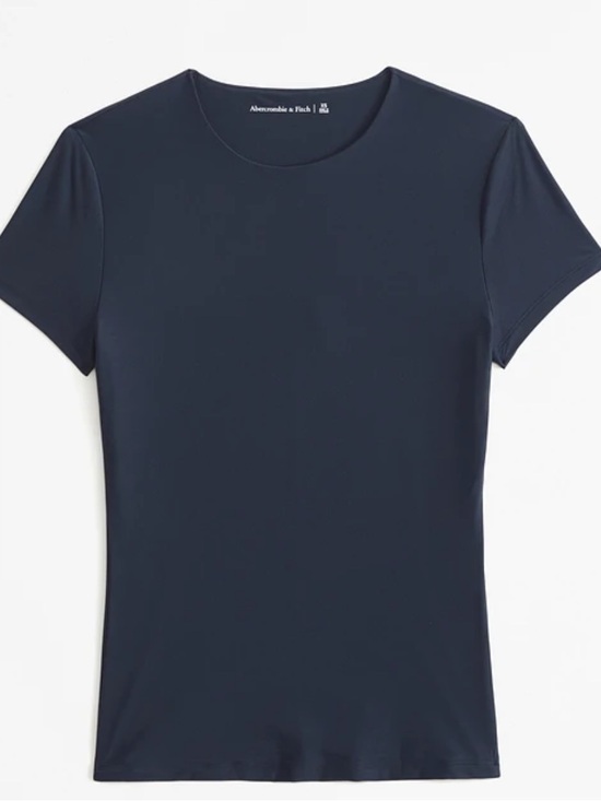 Abercrombie & Fitch Tops - Abercrombie & Fitch Navy Seamless Short Sleeve Tee